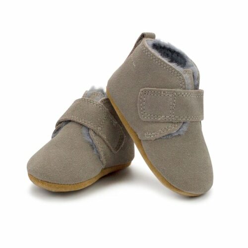 Fur-lined Baby Shoes